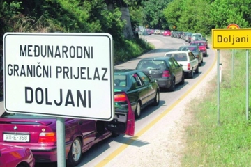 Na prelazu Doljani pojačana frekvencija vozila na izlazu iz BiH