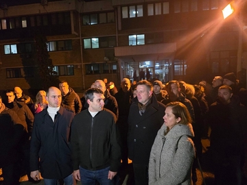 Bijeljina: Protest ispred zgrade policije (FOTO)