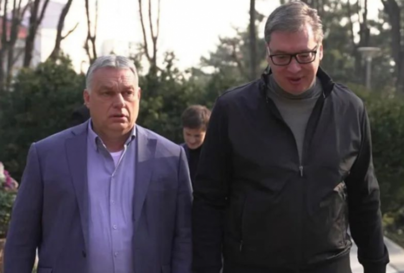 Vučić ugostio Orbana na doručku prije vožnje brzim vozom