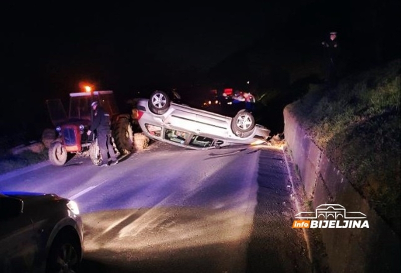 Banjaluka: U sudaru traktora i automobila ima povrijeđenih