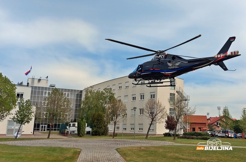 PRVI HELIKOPTERSKI TRANSPORT  Trudnica iz Bijeljine prevezena u UKC u Banjaluci
